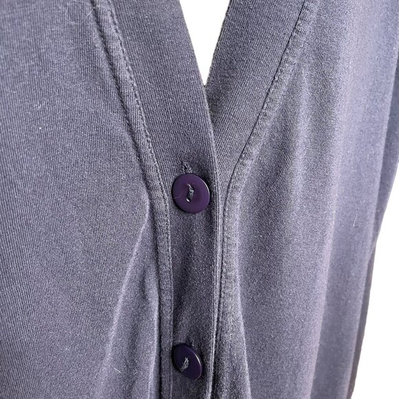 Just My Size Womens Blue Cardigan Sweater Long Sleeve Plus Size 3X u Shoulder Pa - Picture 4 of 8